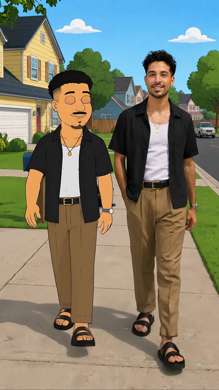 Cartoon Sitcom style