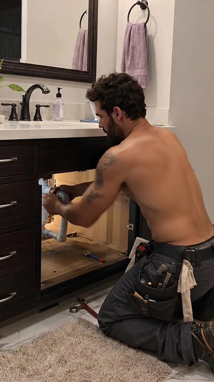 Handsome Plumber prank